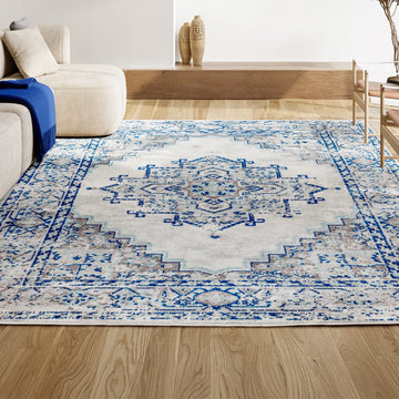 Inigo Cottage Medallion Area Rug